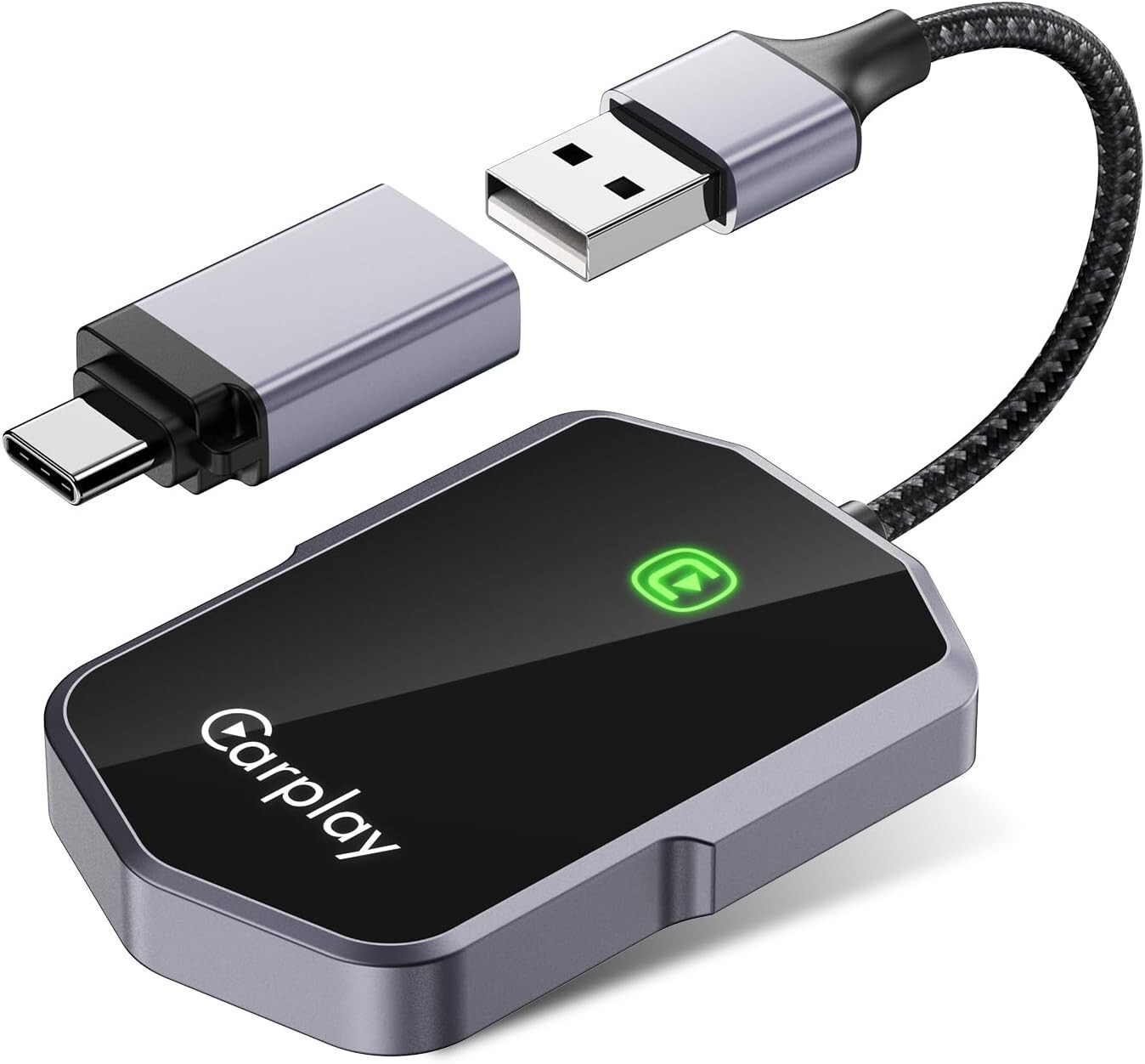 Wireless Carplay Adapter for Apple 2024, Convert Factory Wired to Wireless Carpl