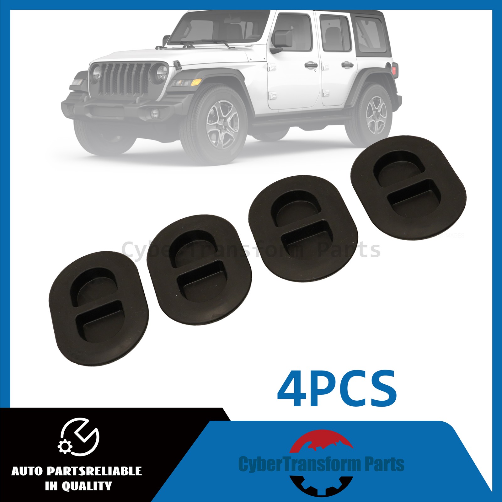4PCS Fit Jeep Wrangler JK JL Gladiator Floor Pan Drain Rubber Plug 68194821AA US