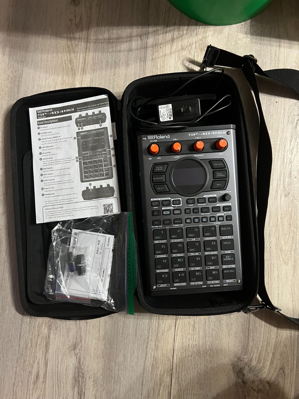 Roland SP-404MKII Creative Sampler & FX w/ OEM power cable, soft case, & knobs