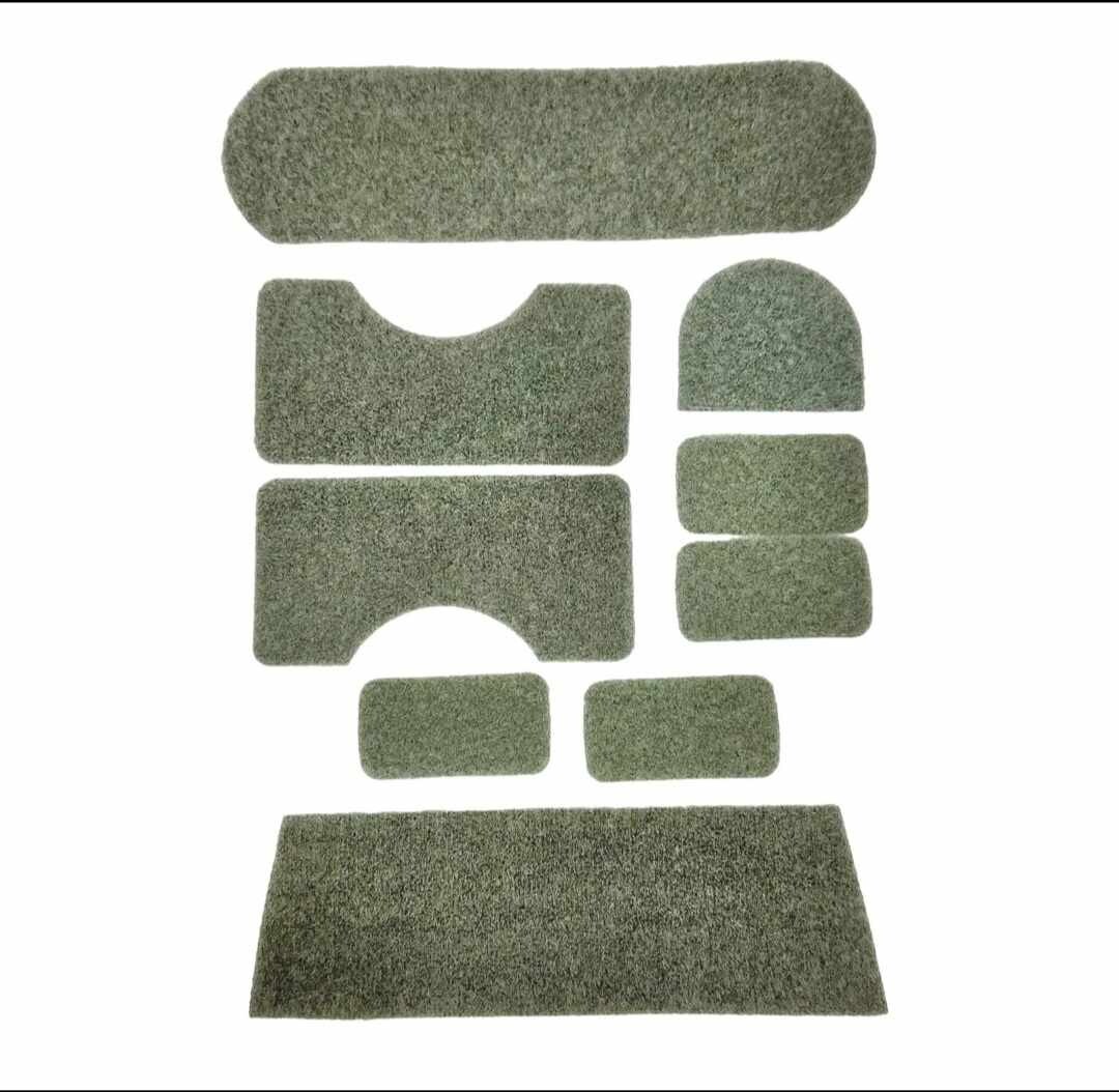 9pc Helmet Loop Patch Kit ACH MICH ECH Adhesive Backed for Ballistic & Bump Use