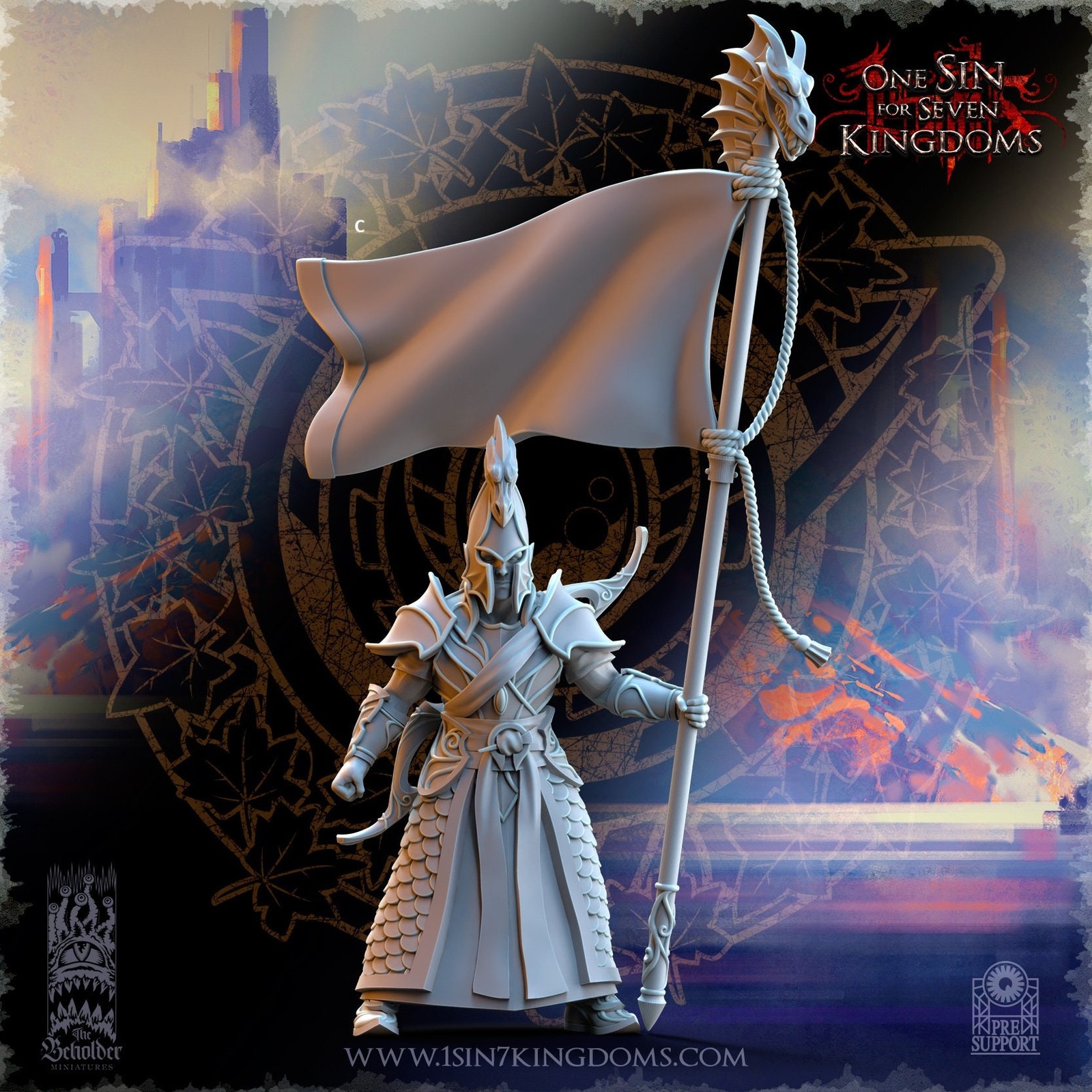 SilverMoor Elf Ilithien Command unit | The Beholder Miniatures