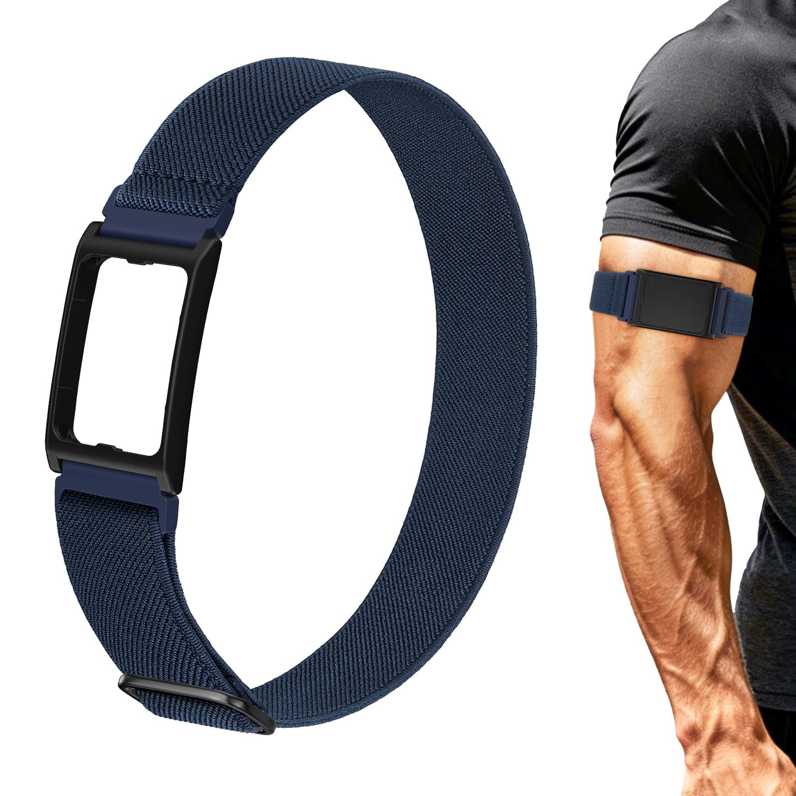 Band with Frame with Amazfit Helio Strap Fitness Tracker,Sport Elastic Bicep ...