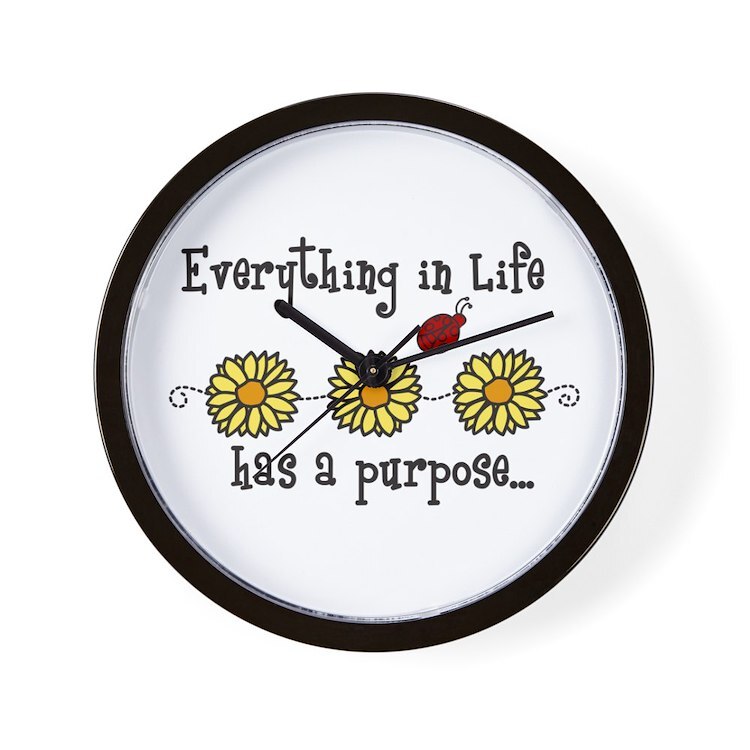 CafePress Everything In Life 10" Wall Clock (1295392198)