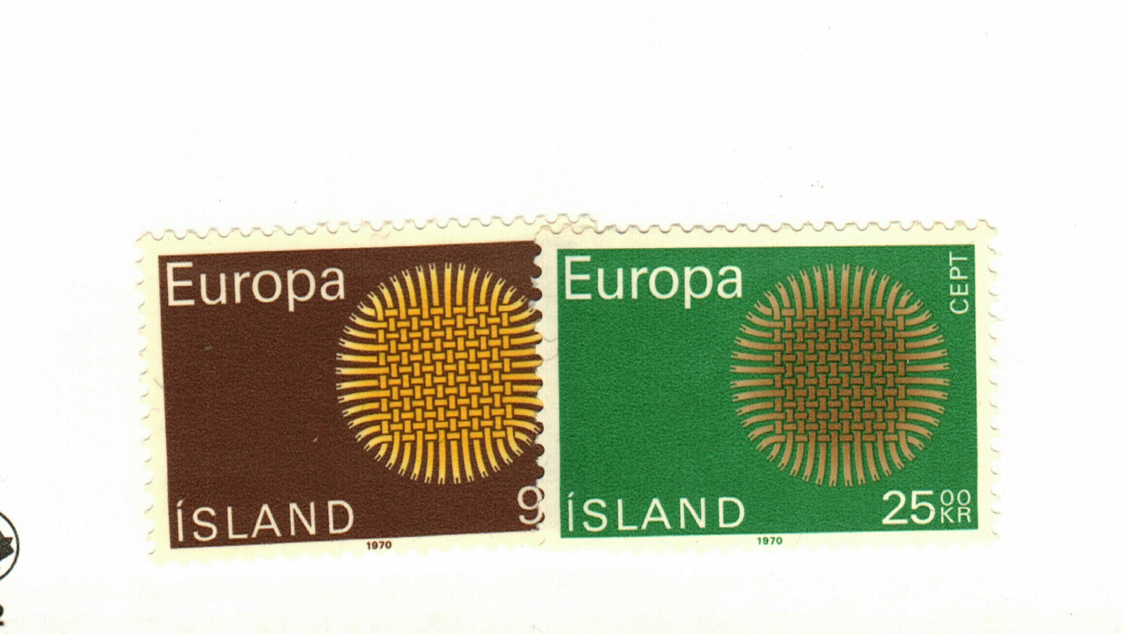 Iceland #420-1 MNH Europa 1970