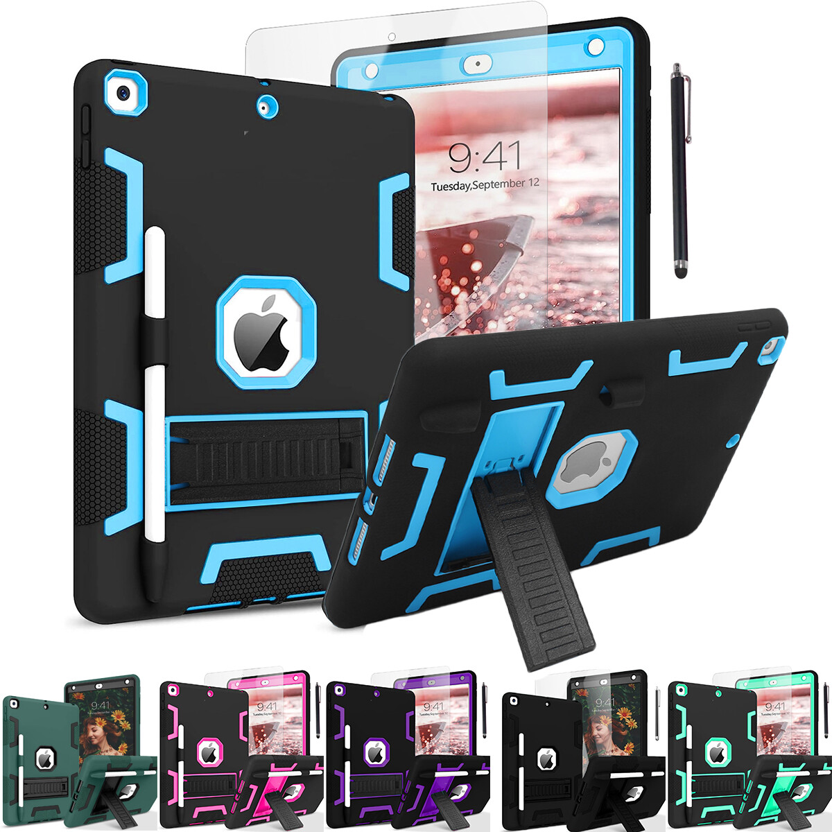 Case For iPad 9th 8th 7th Gen 10.2" Heavy Duty Shockproof Cover+Screen Protector