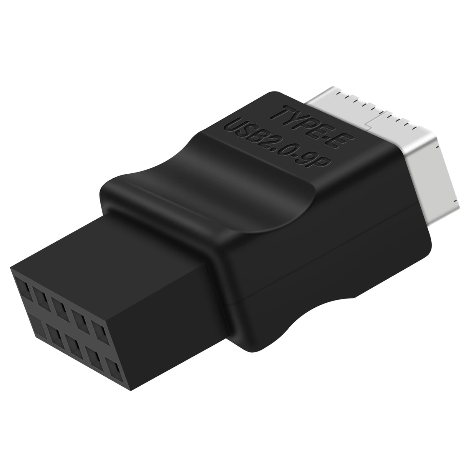 COMeap USB 2.0 to 3.2 Gen 1 Header Extension 9 Pin Black Shell, black