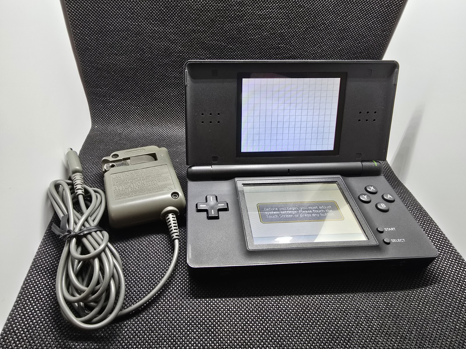 DS Lite With Charger & Nintendo Travel Case