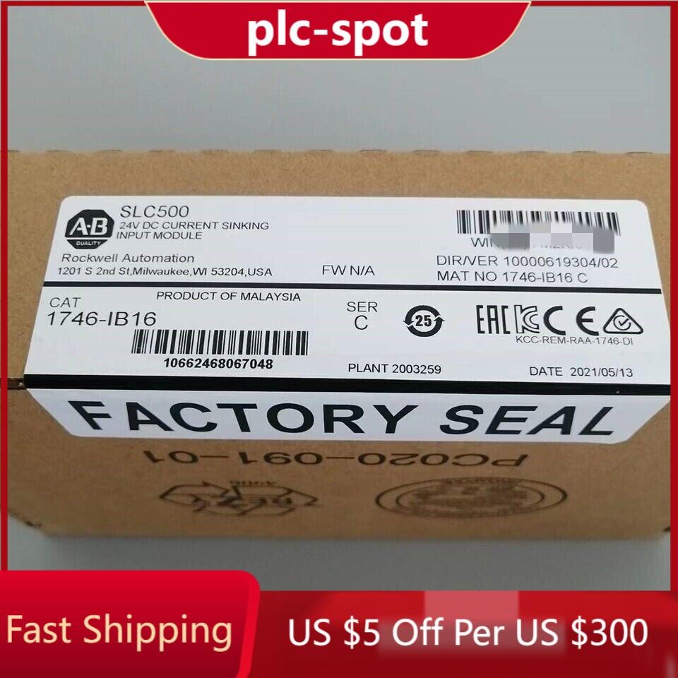 New Factory Sealed AB 1746-IB16 SER C SLC 500 Digital Input Module PLC 1746IB16