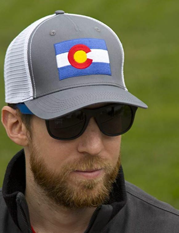 Baseball Cap Trucker Hat Snapback Colorado State Flag Embroidered Patch One Size