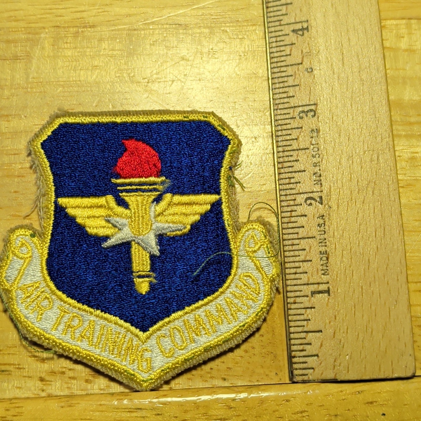 AIR EDUCATION & TRAINING COMMAND Patch: USAF AIR FORCE: COLOR FLIGHT DRESS VTG