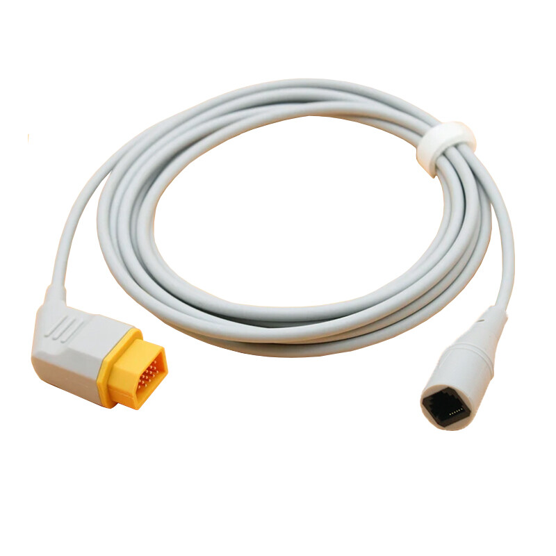 14pin to Abbott IBP Pressure Transducer Trunk Cable Compatible with Nihon Kohden