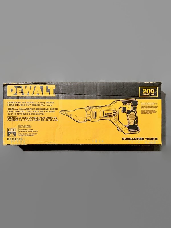 DEWALT DCS491B 20V MAX Li-Ion Cordless 18-Gauge Swivel Head Shear TOOL ONLY