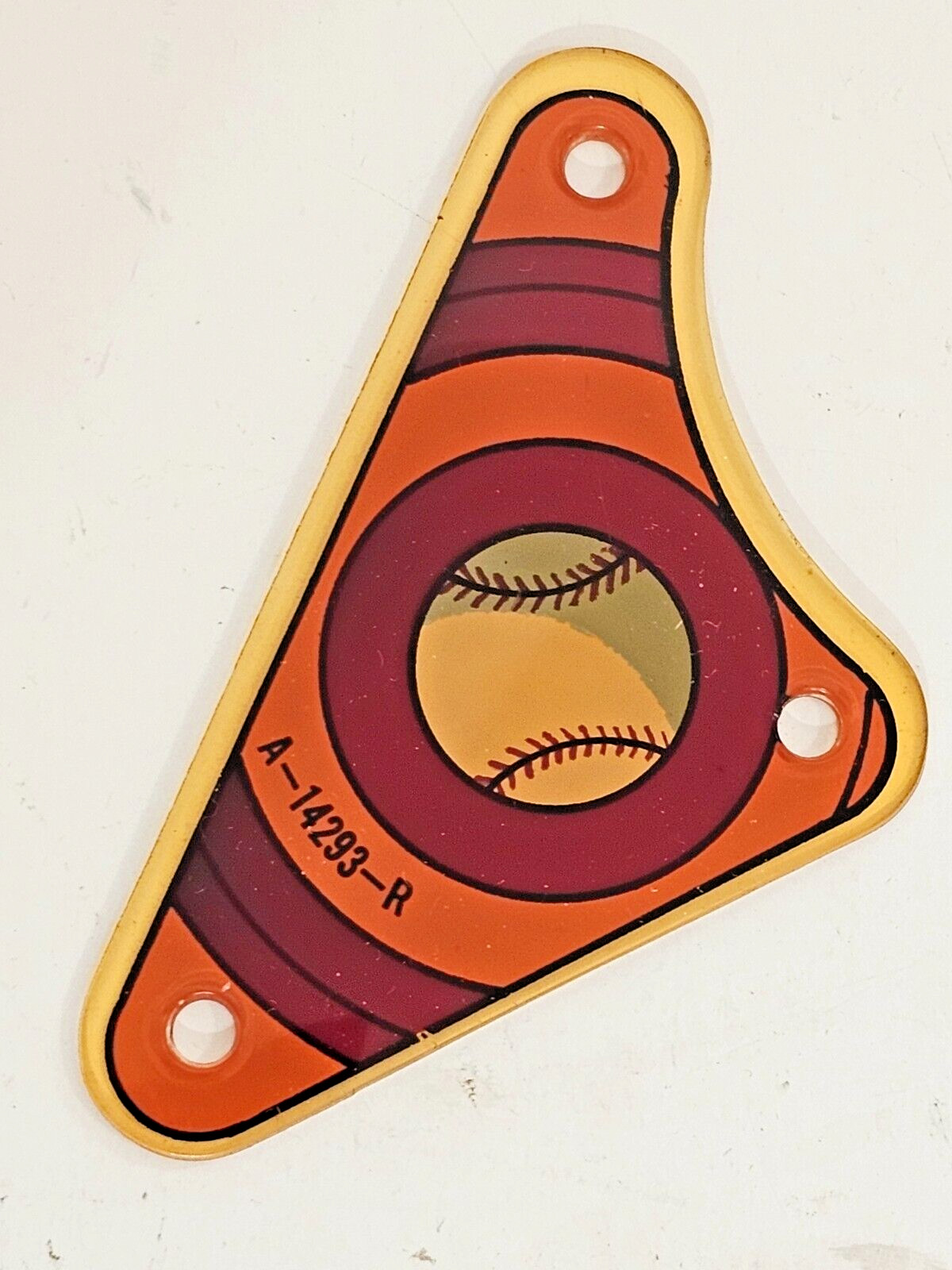 ORIGINAL 1972 GOTTLIEB GRAND SLAM PINBALL PLAYFIELD PLASTIC A-14293-R