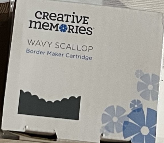 New Creative Memories wavy scallop 2025 secret box #4 Border Maker Cartridge