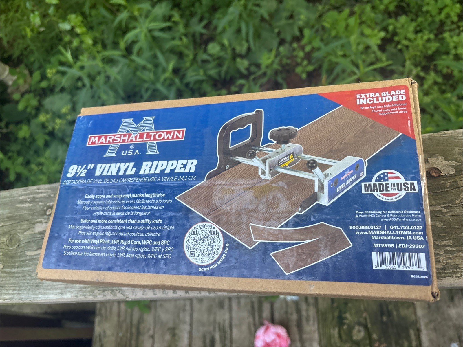 Marshalltown 9 1/2" Vinyl Ripper Flooring Cutter With Extra Blade New Sealed