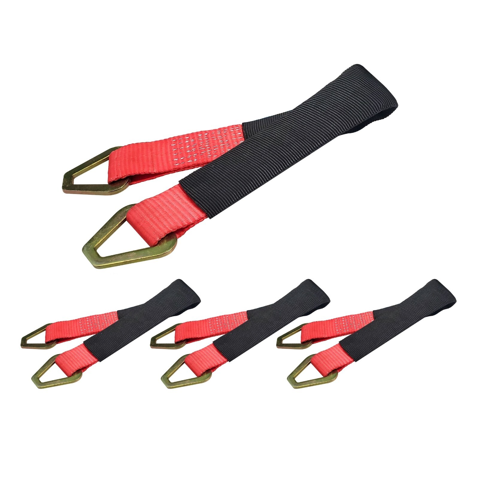USA 4 Pack 2" x 48" Axle Strap Race Car Auto Hauler Tow Truck Wheel Tie Down