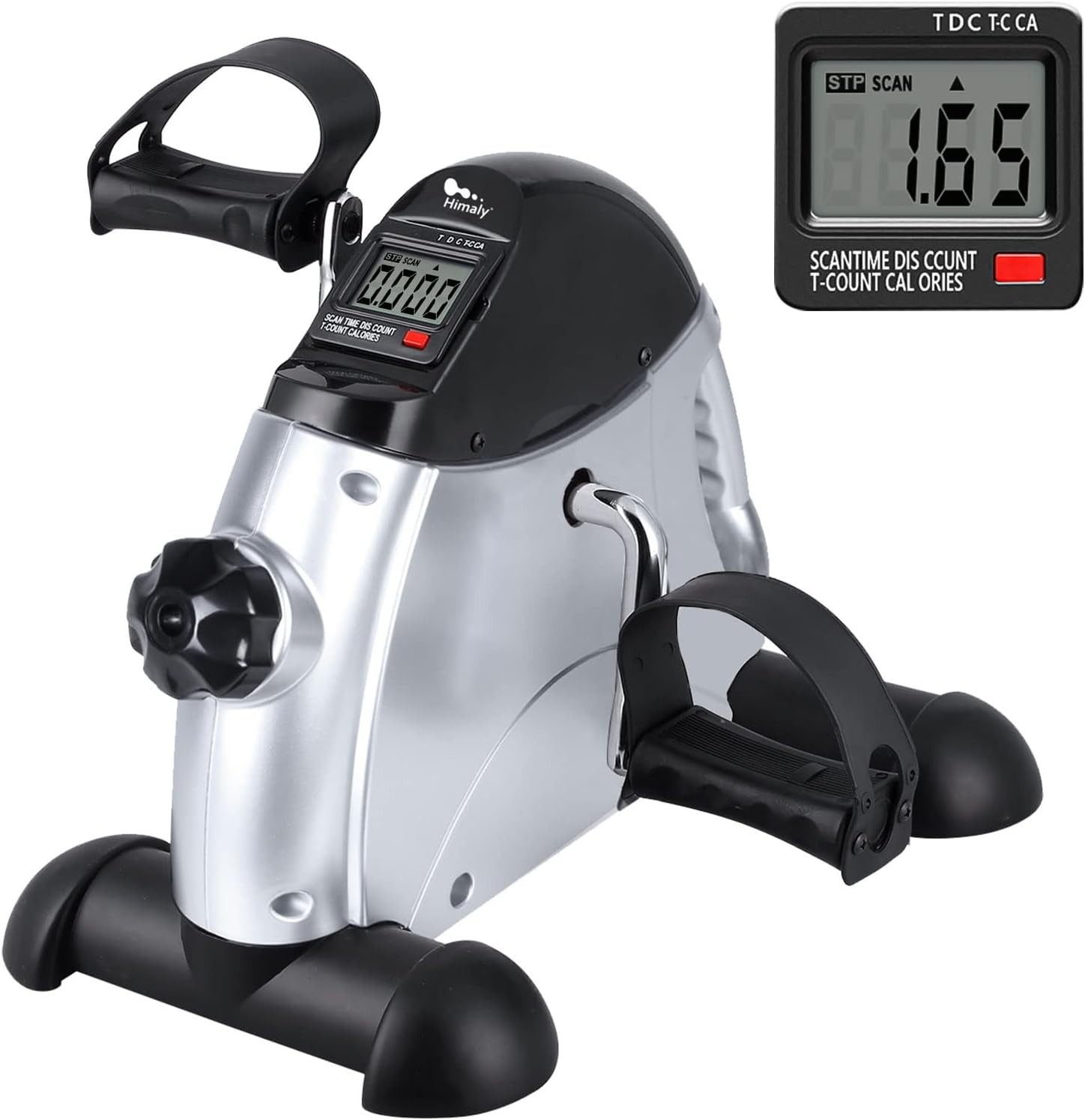 Lightweight Portable Mini Exercise Bike - Arm & Leg Pedaler with Digital Display
