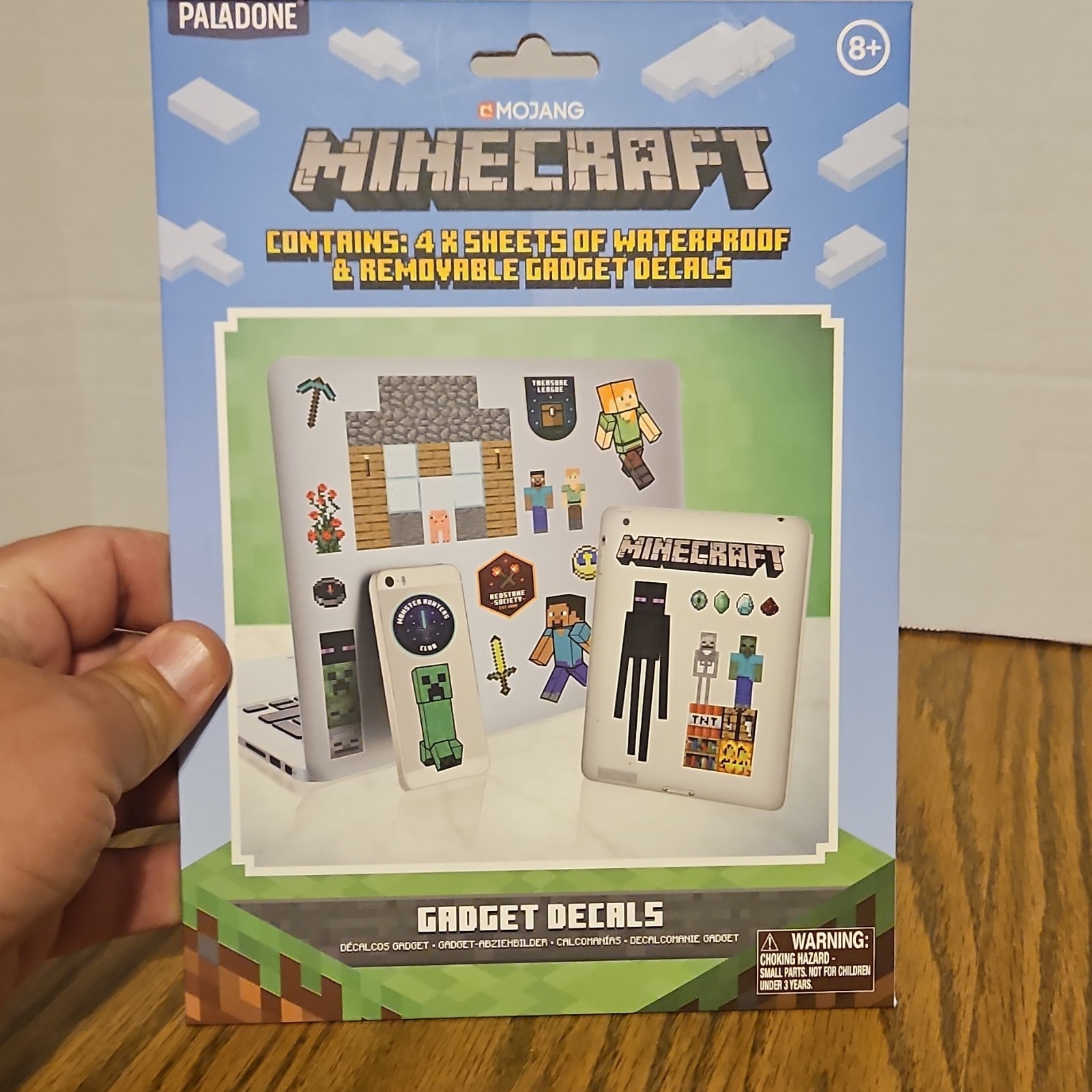 Paladone PlayStation & Mojang Minecraft Removable Waterproof Decal Sheets