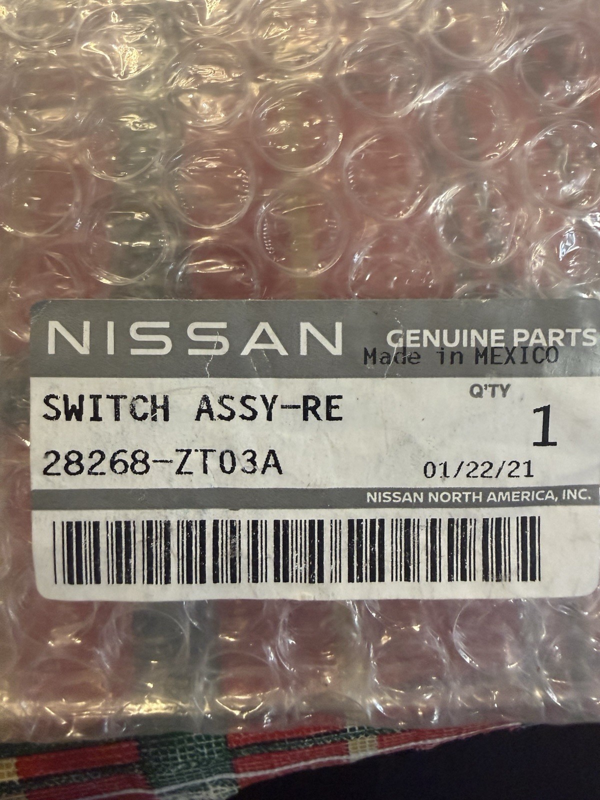 Genuine Nissan Remote Control Key Fob (Vehicles W/O I-Key) 28268-ZT03A  NEW OEM