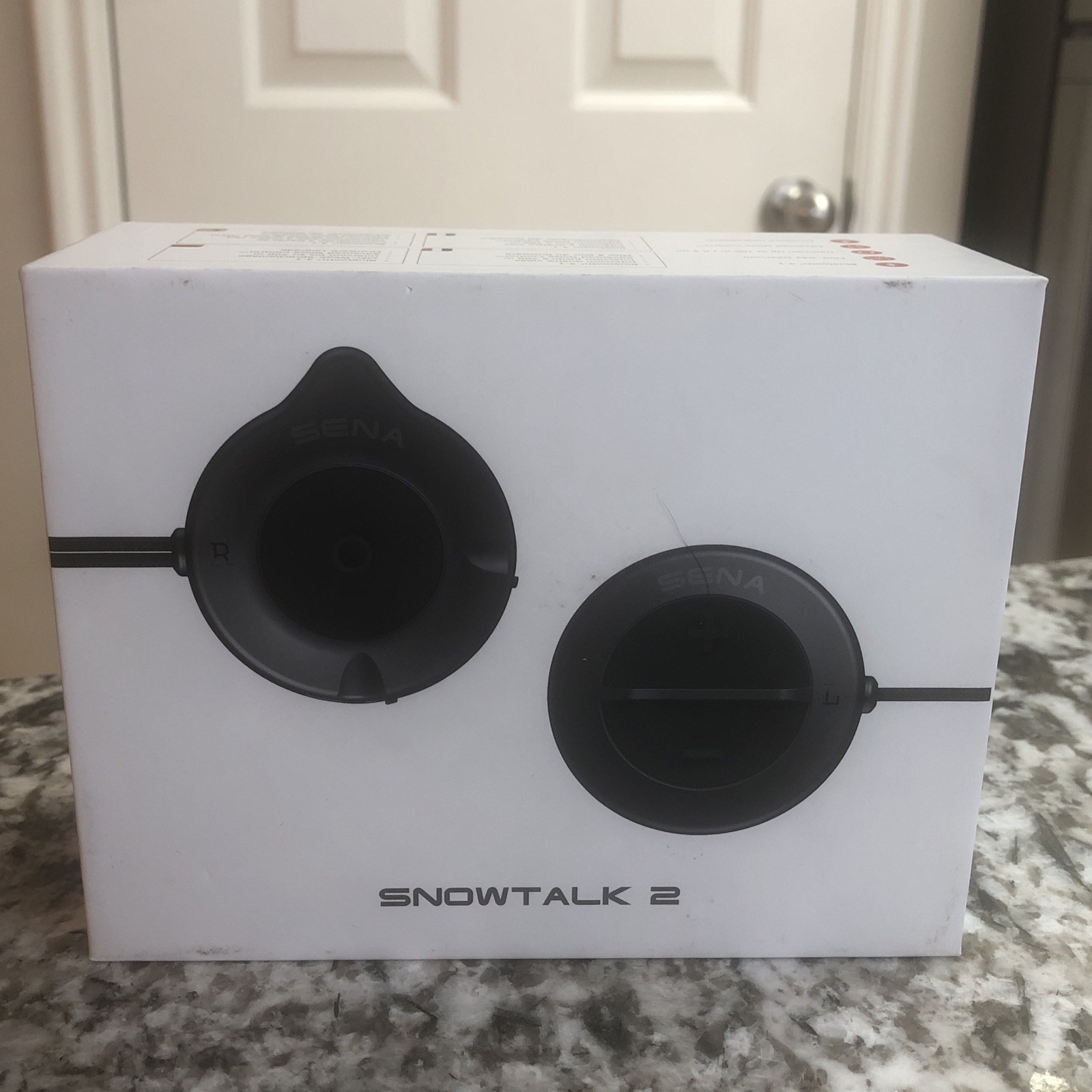Sena Snowtalk 2 Bluetooth Headset Snow Helmet Intercom Ski Snowboard Audio Black