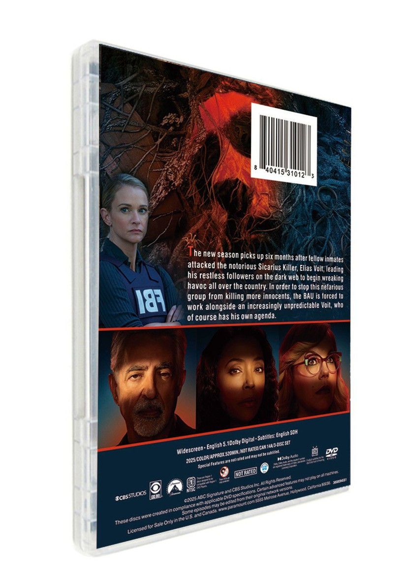 Criminal Minds :Evolution Season 18 NEW/ 3  DVD /Region 1