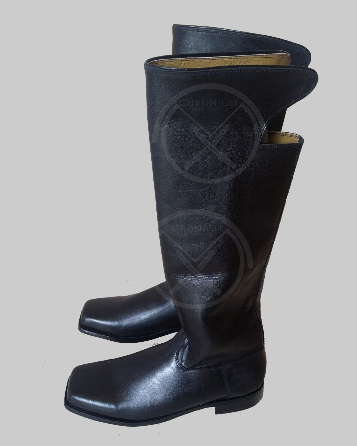 Civil War Dragoon Cavalry Boots US SIZE 7- 14 Color black