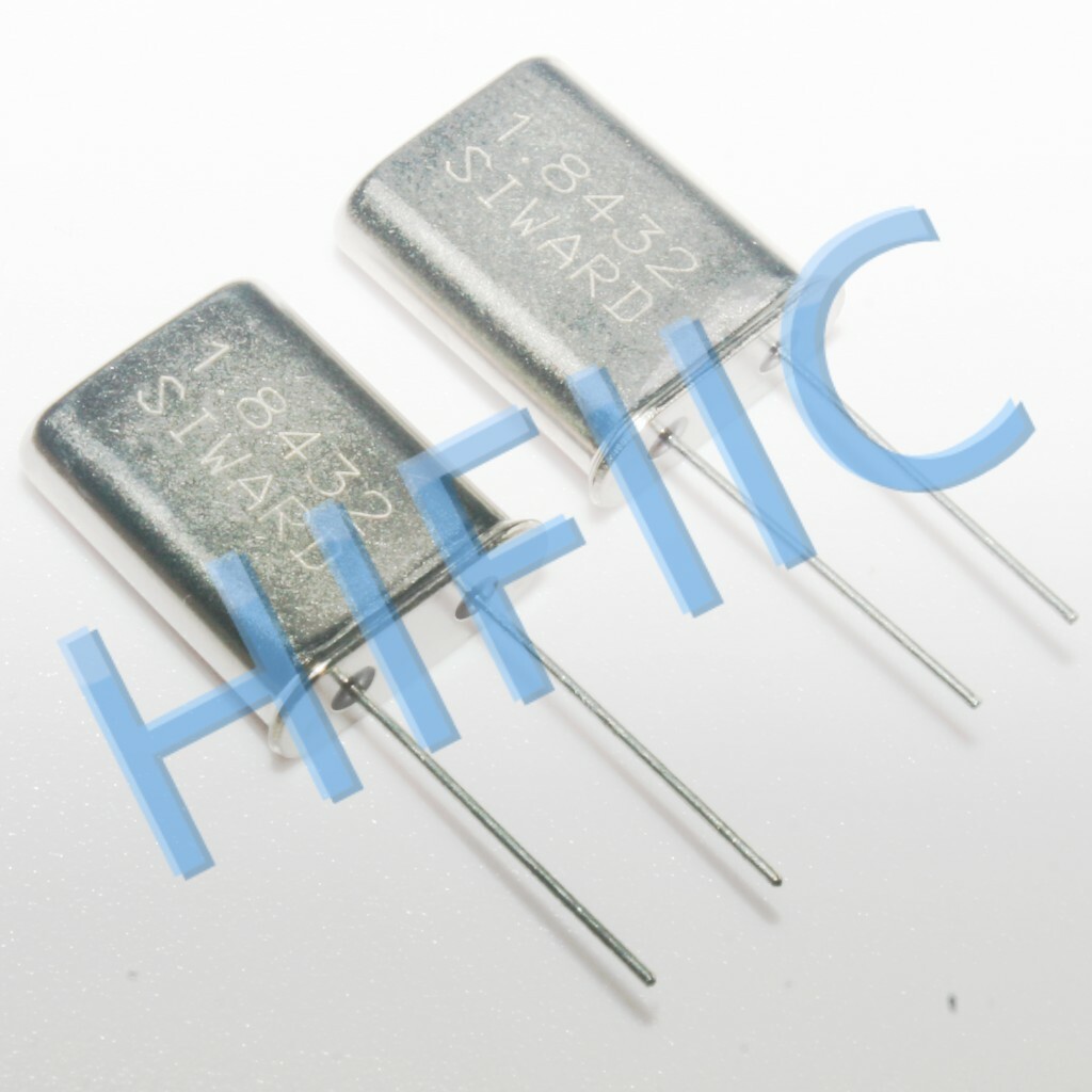 5PCS 1.8432MHZ to 50MHZ Quartz in-line passive crystal 2PIN HC-49U
