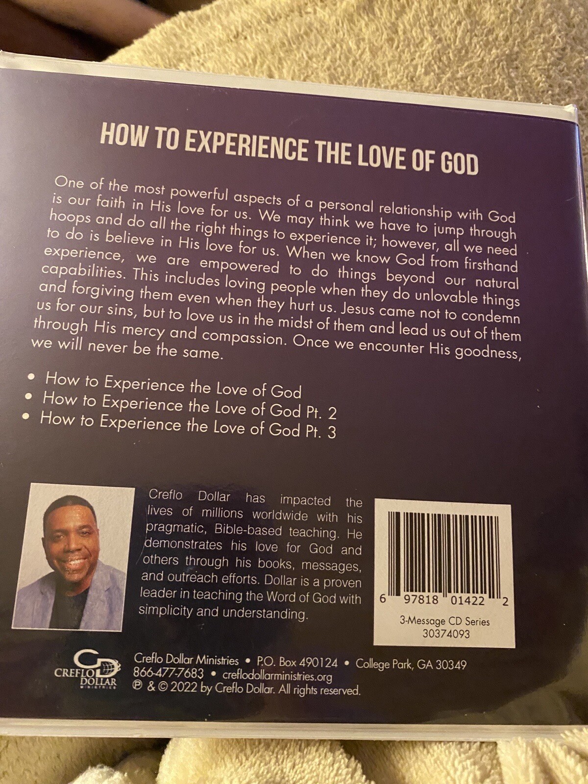 Christian CD preaching Creflo Dollar 3 cds great condition