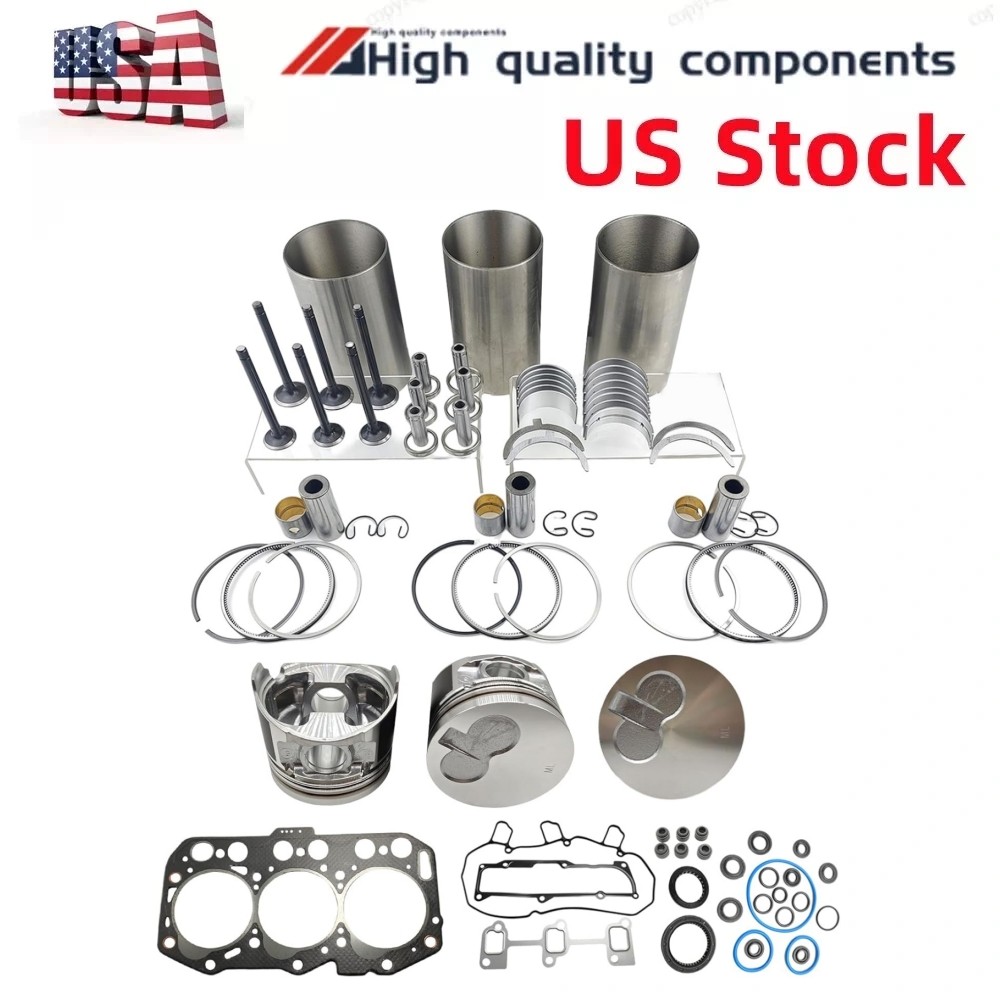 for Yanmar 3TNV80F-SPSU 3TNV80F-SPSY 3TNV80F-SPSY2 Engine Overhaul Rebuild Kit