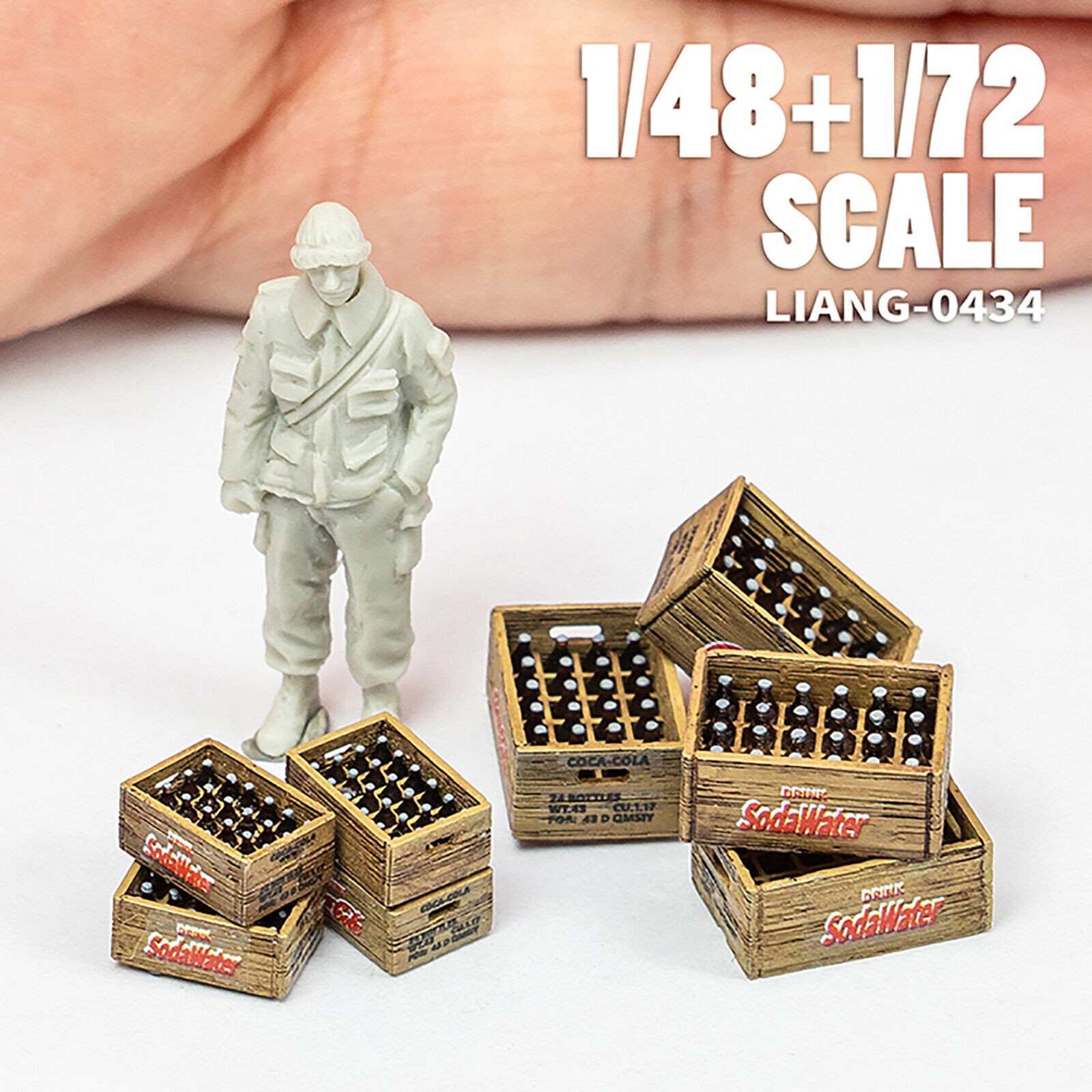Beer Soda Bottle Crates WWII Model Decoration Part 1/35 1/48 1/72