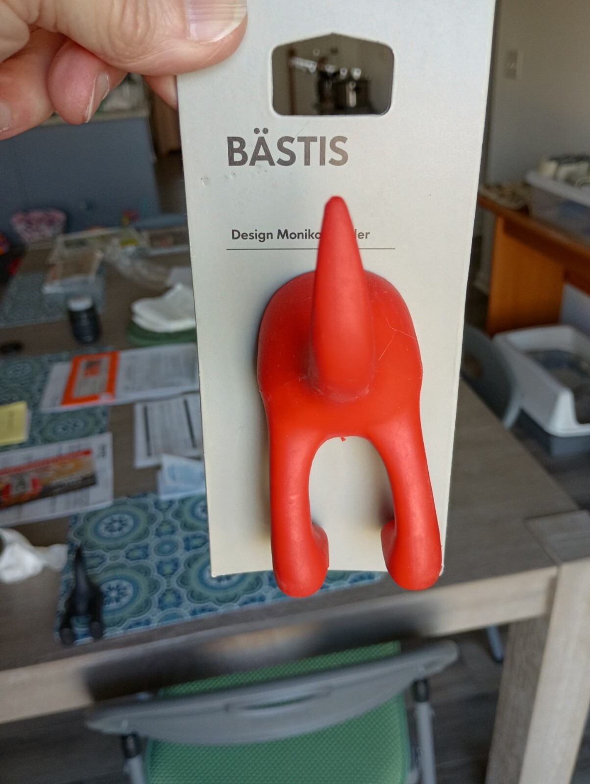 Ikea Bastis Dog Tail Wall Hook, Use To Hang Leash, Collar, Hat, Coat, Keys