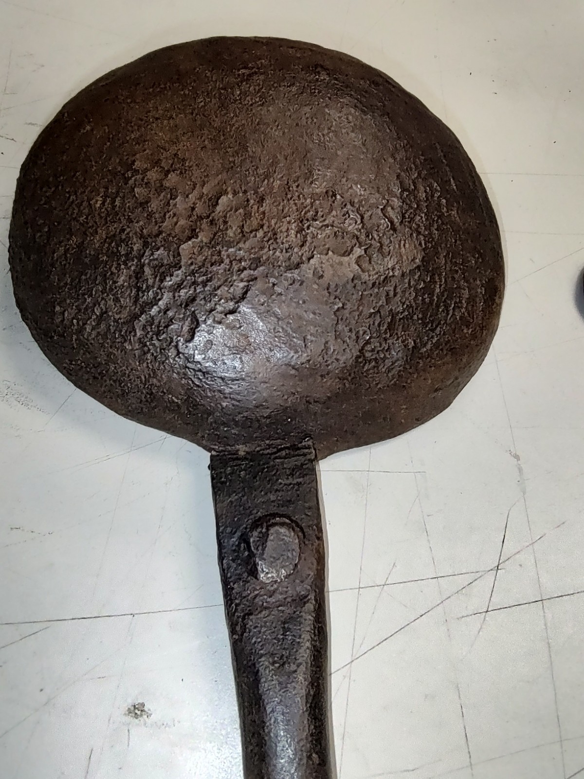 Blacksmith ladel with hand crafted chain 1800's ?