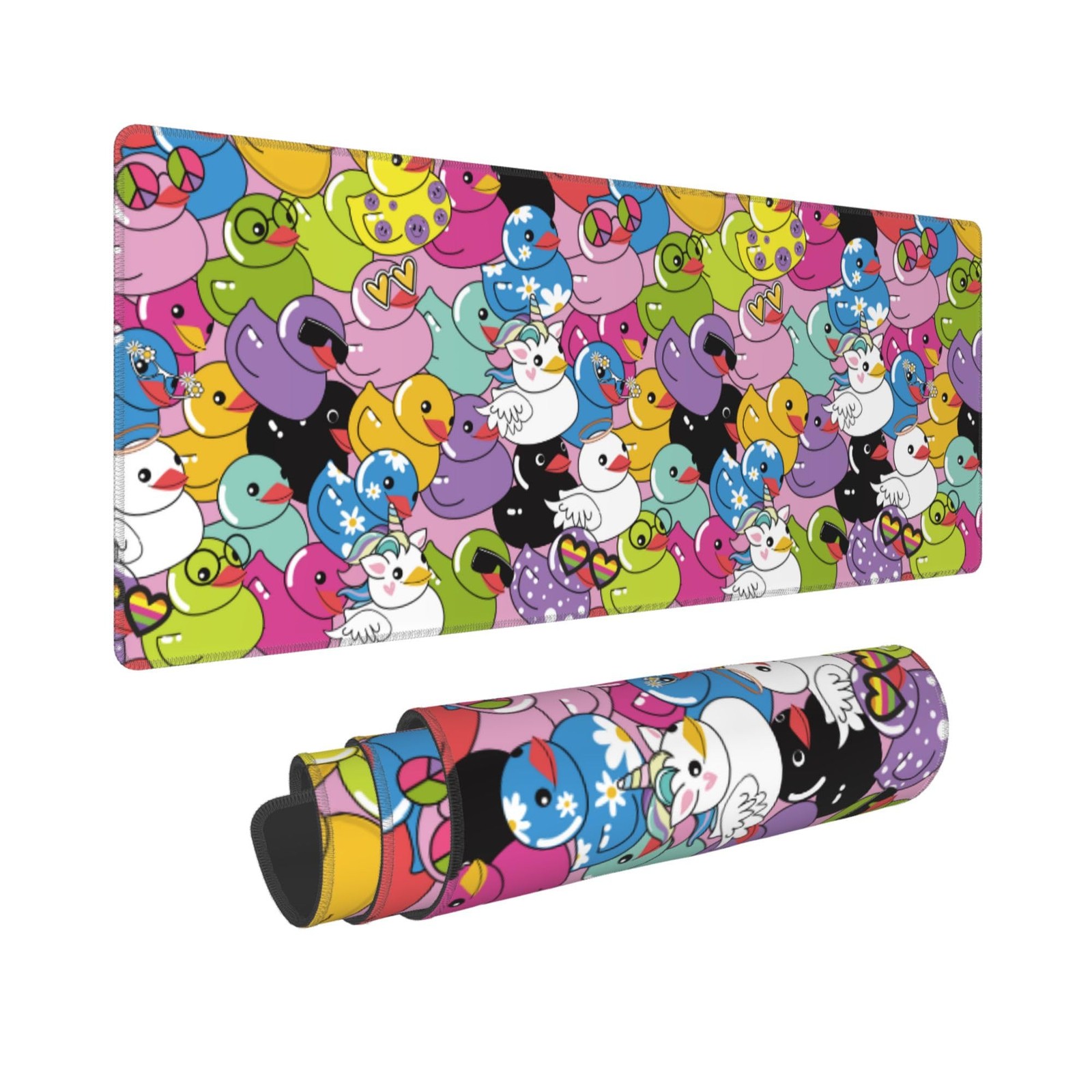 Nuzjahu Colorful Duck Large Gaming Mouse Pad 31.5 x One Size,