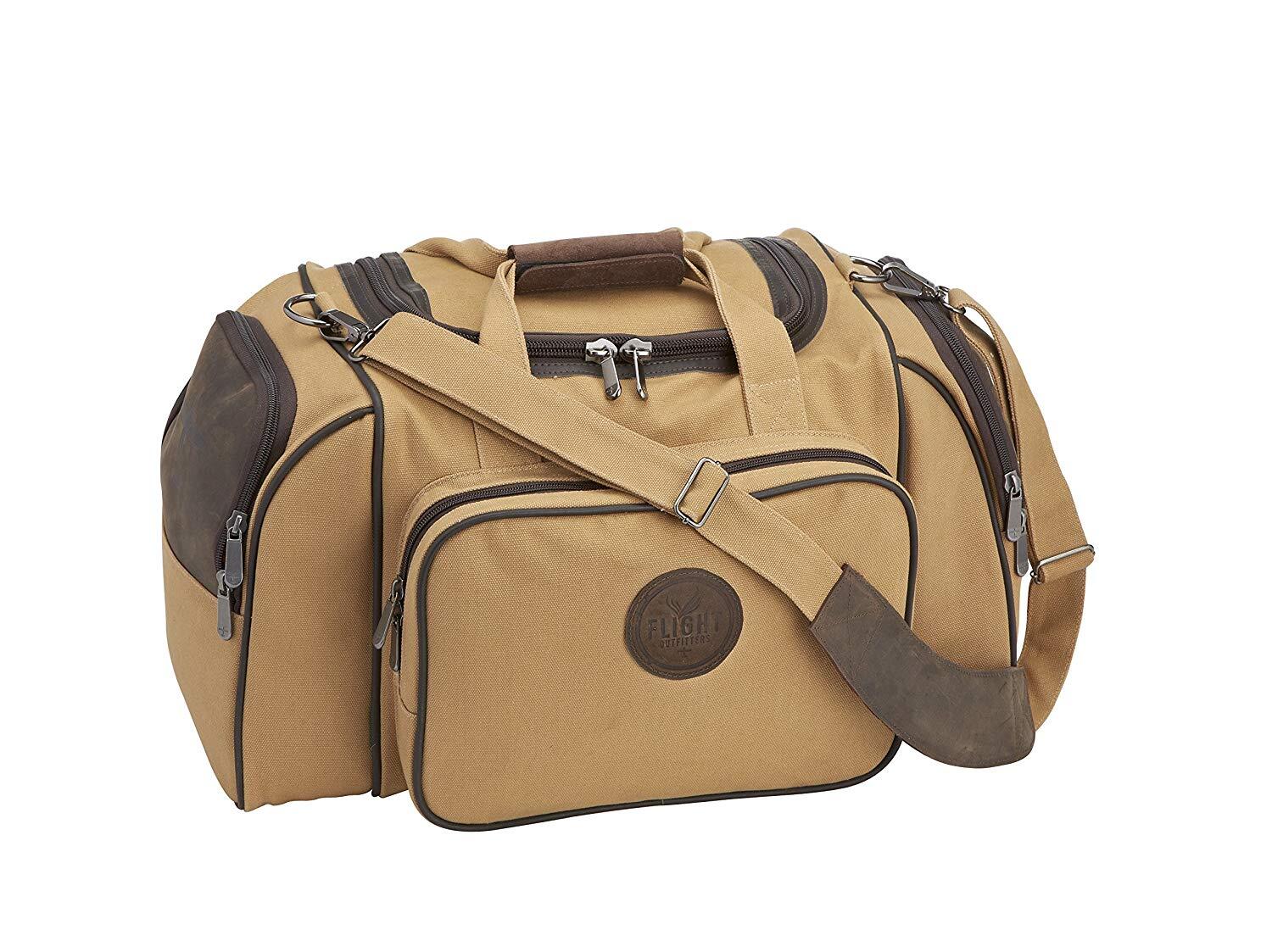 FLIGHT OUTFITTERS Bush Pilot Aviation Gear Canvas Duffel Bag, Hand/Shoulder