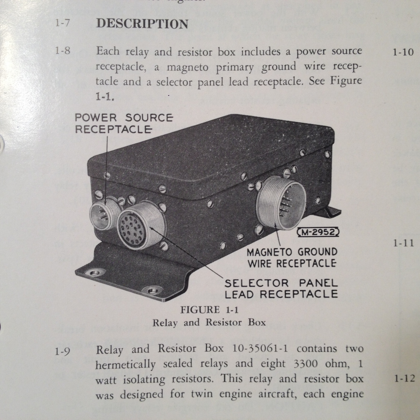 Bendix Relay-Resistor Install, Service OHC Manual used with Elect Ign Analyzers