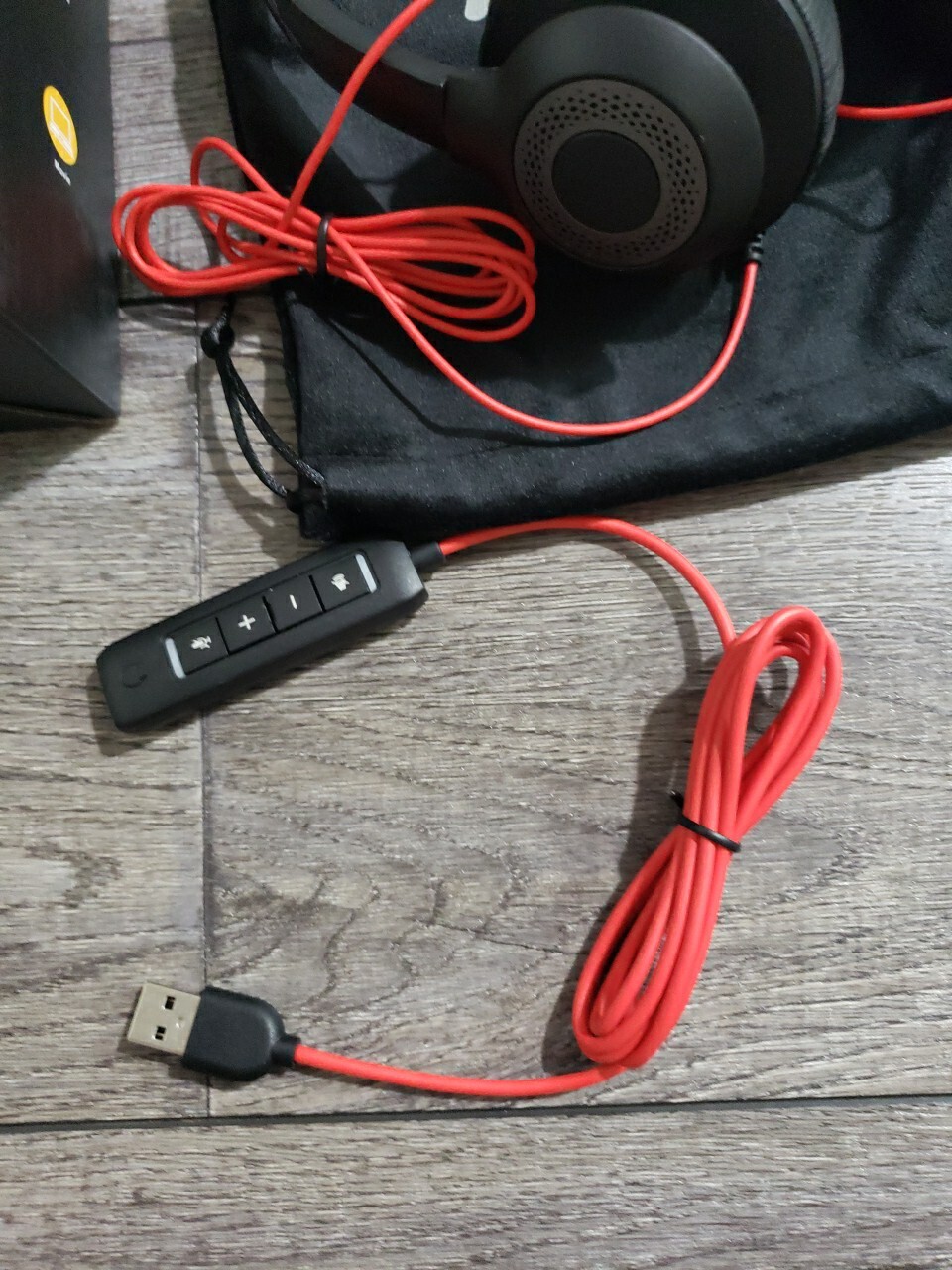 USB/3.5mm Headset EH01 with Mic for PC, Phone, Tested Working