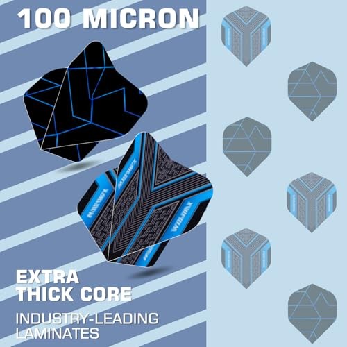 Darts Soft Tip Set - 90% Tungsten Soft Tip Darts Set Professional 18 Blue
