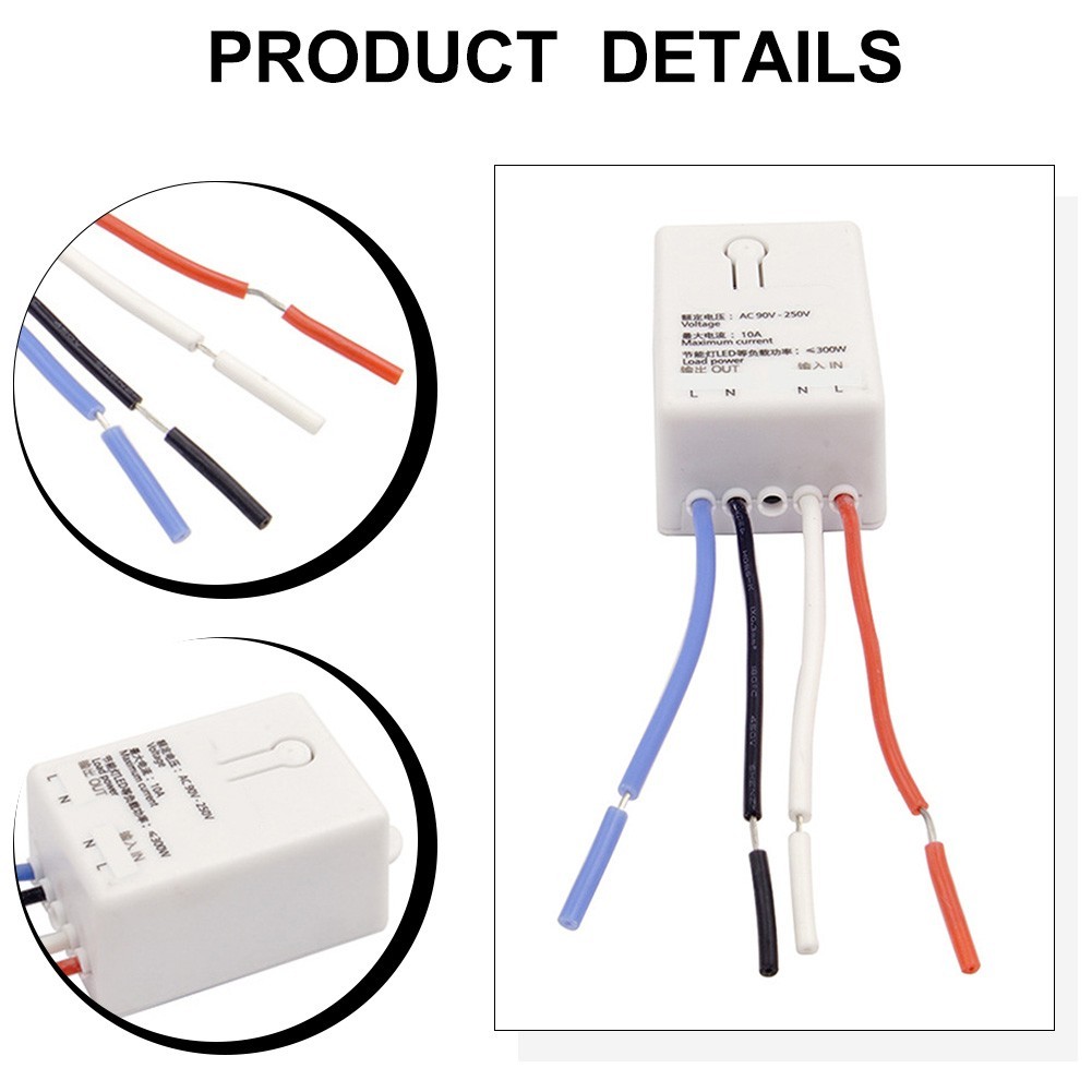 Wireless Remote Switch Controller Module Operates on AC 90V-250V Dual Mode