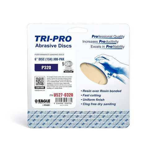 Eagle Abrasives 6” TRI-PRO S-Tack Discs 15/H