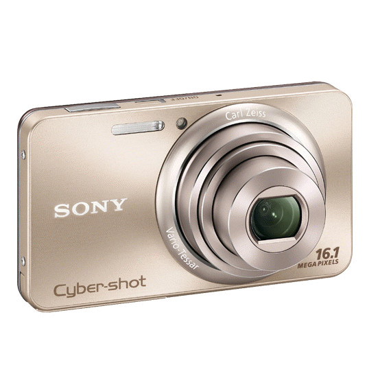 Sony Cyber-shot DSC-W570 16.1MP 5x Zoom 25mm Wide Sweep Panorama Camera Gold