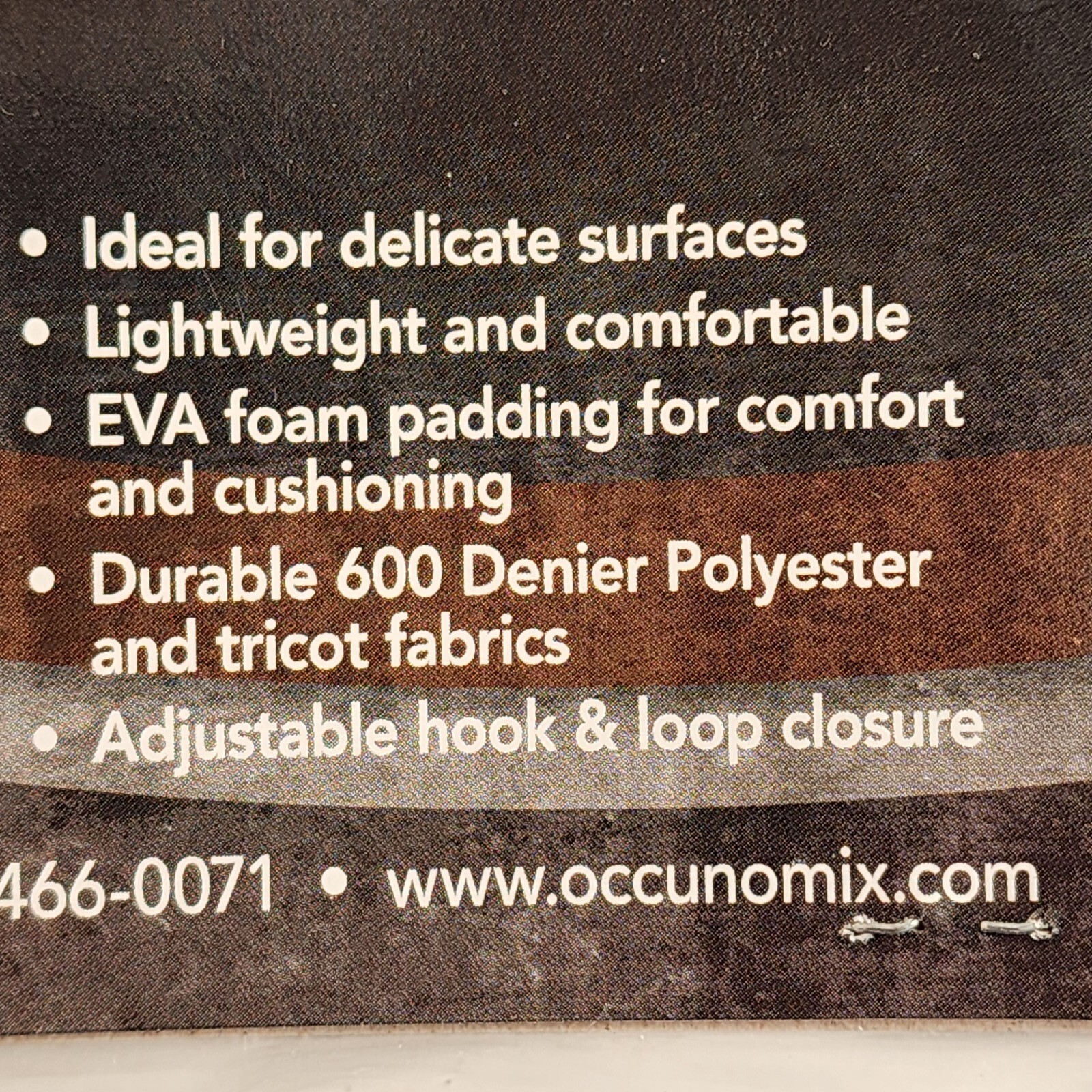 OccuNomix Soft Fabric Cap Knee Pads 2 Strap Hook and Loop Closure Blue EVA Foam
