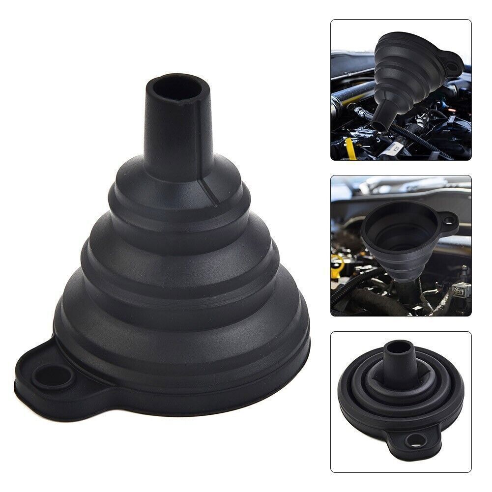 Auto Funnel Oil-Fuel Gasoline Petrol Diesel Fluid Change Fill-Collapsible Car