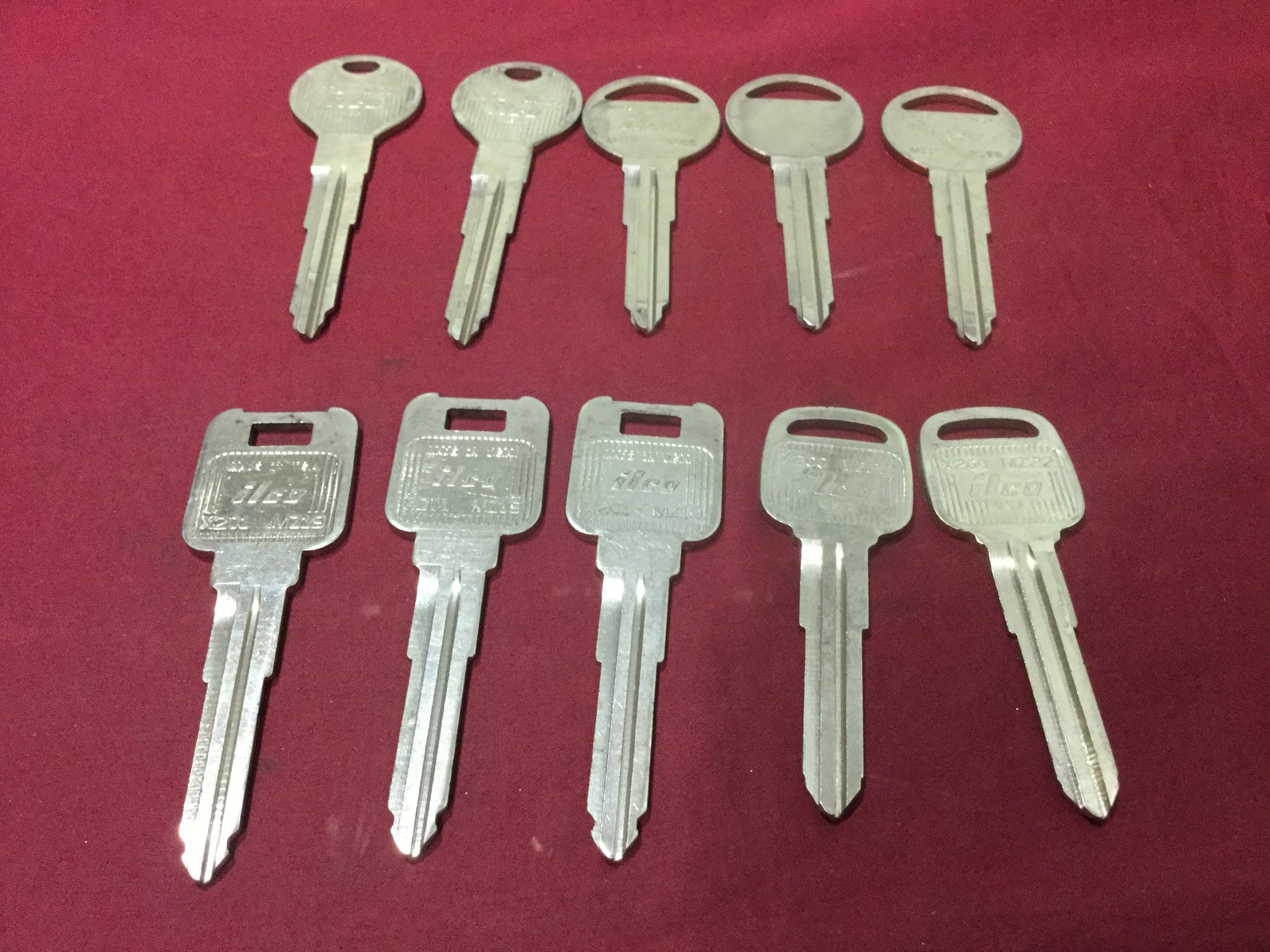 Mazda by Ilco X188, X222, X201, X200 Auto Key Blanks, Set of 10 - Locksmith