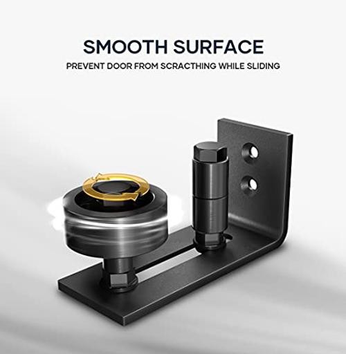 Sliding Barn Door Bottom Floor Guide,Adjustable Roller,Wall Mount 1