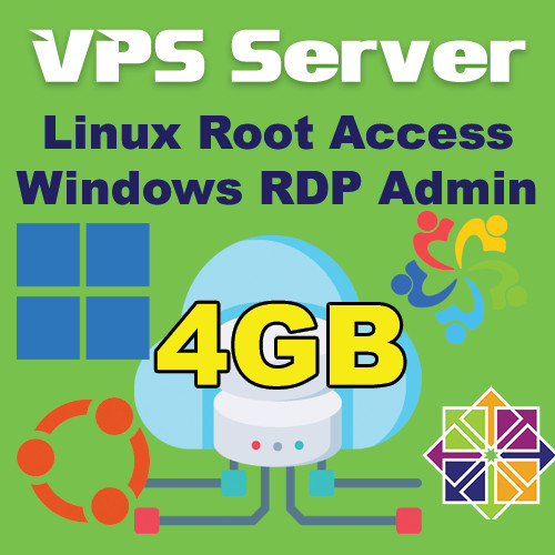 USA (virtual dedicated server) VPS 4GB RAM + 100GB Disk 2 Core  1 Month