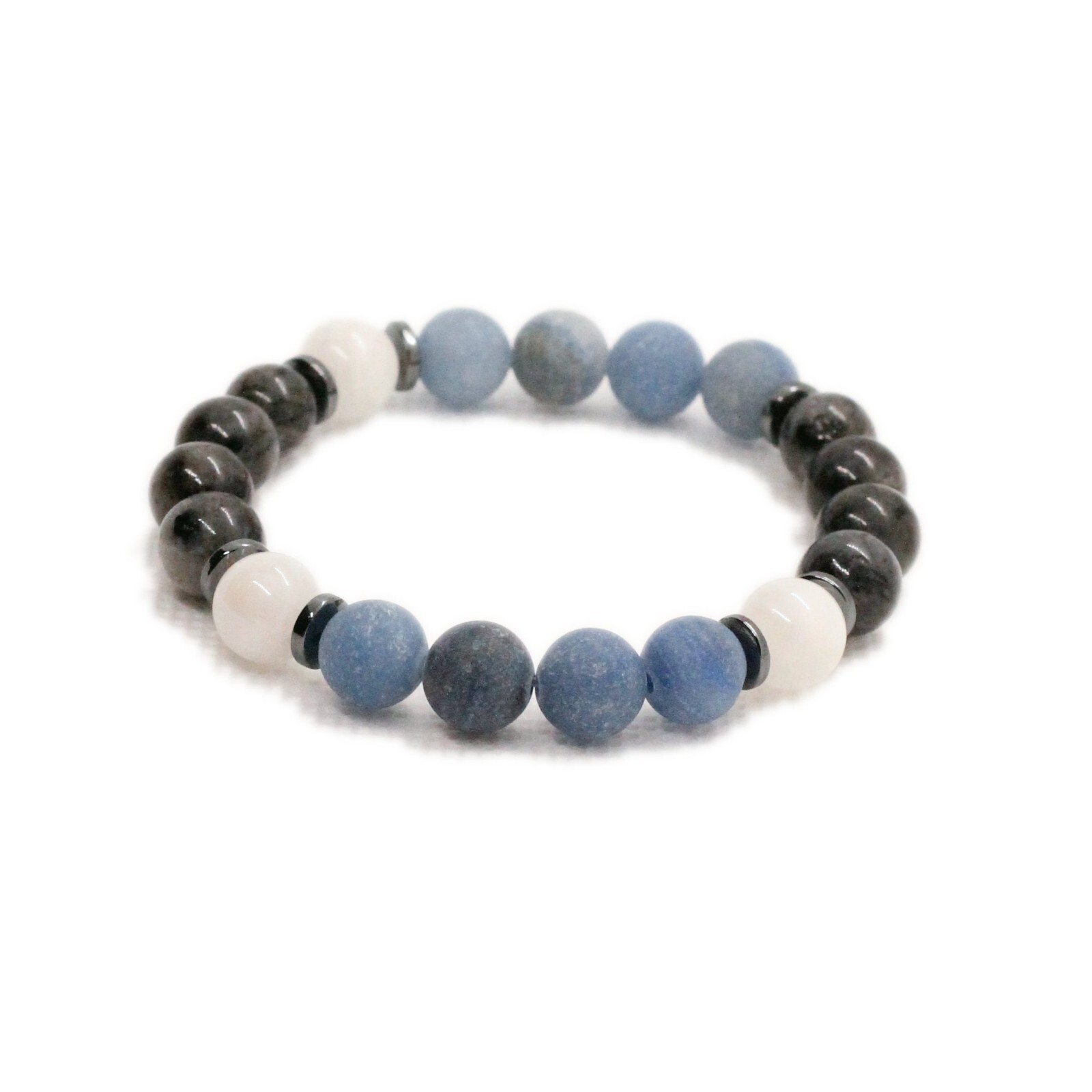 Migraine Support Gemstone Bracelet | 8mm Aventurine, Moonstone, Black Moonstone