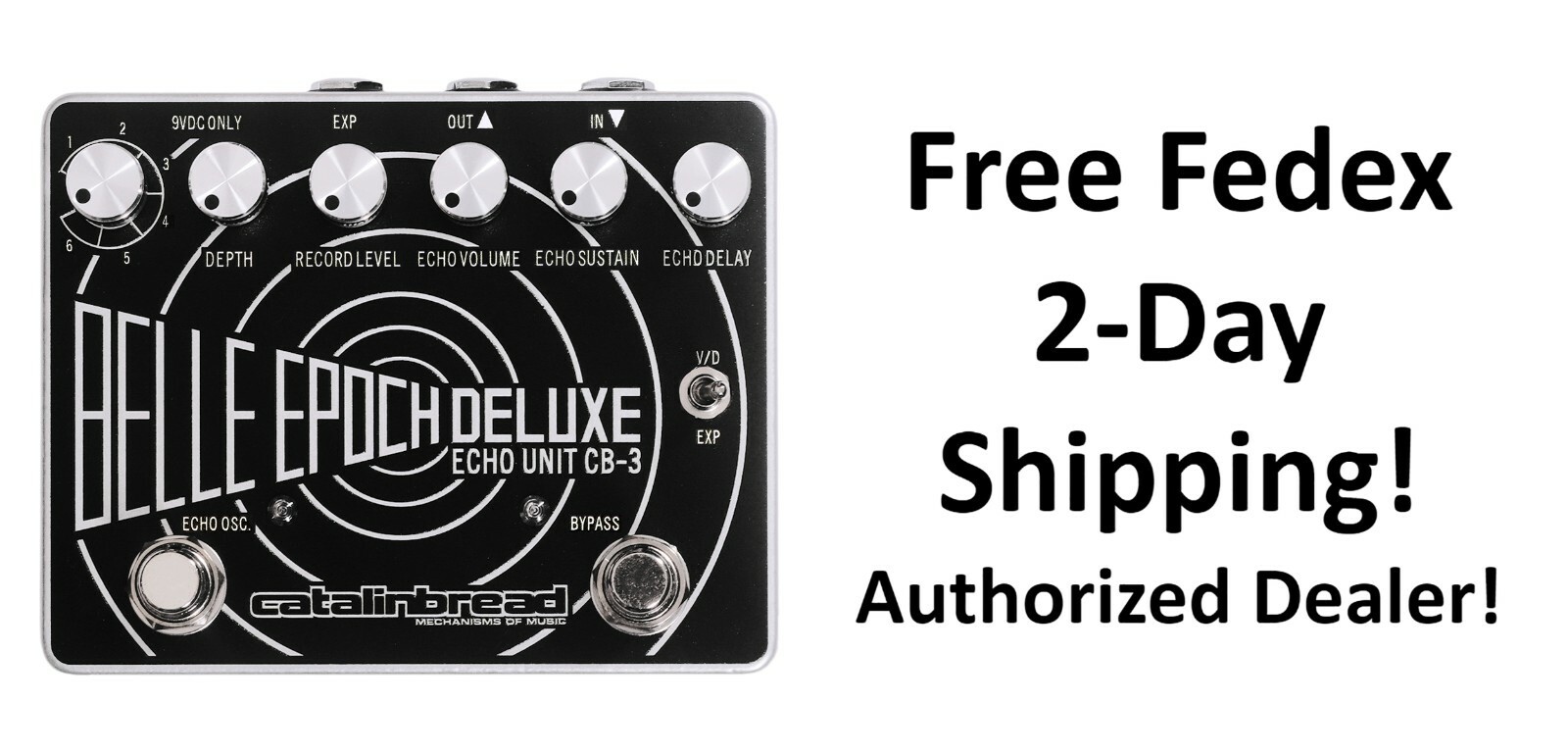 New Catalinbread Belle Epoch Deluxe (Black and Silver) Delay Guitar Pedal
