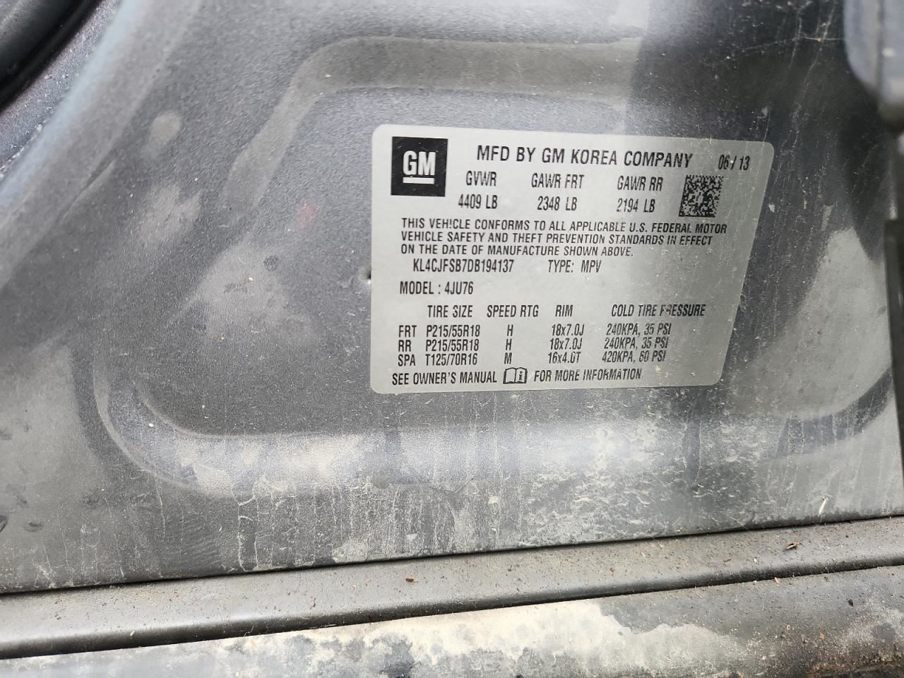 Transfer Case AWD Fits 13-22 ENCORE 4861484