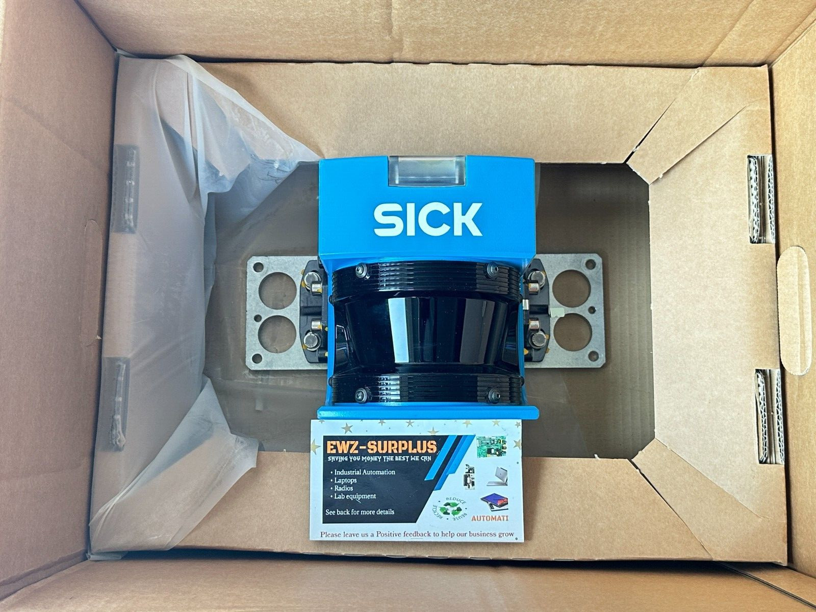 SICK LMS200-S60 SAFETY LASER SCANNER HEAD  1 024039  LASER SCANNER + SICK IO BOX