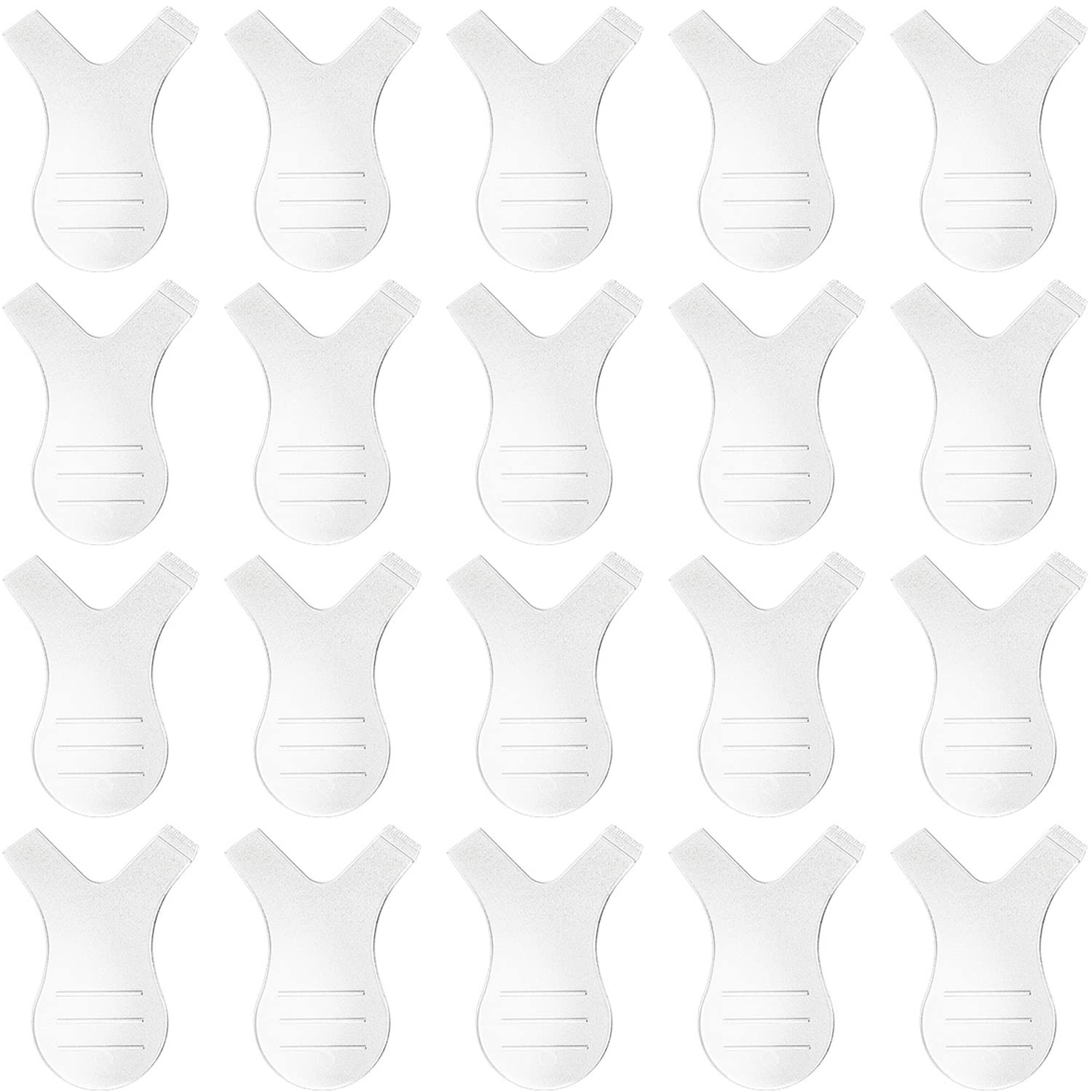 20 Pack Y Lash Lift Tool Y Shape Eyelash Brush Silicone Grafting Lash Brush f...